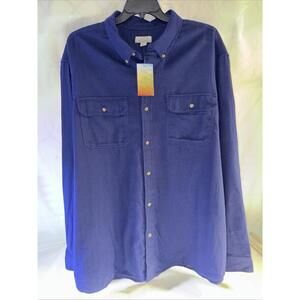 Ocean Coast Men's Button Down Shirt -Blue- Sz. 3XLT